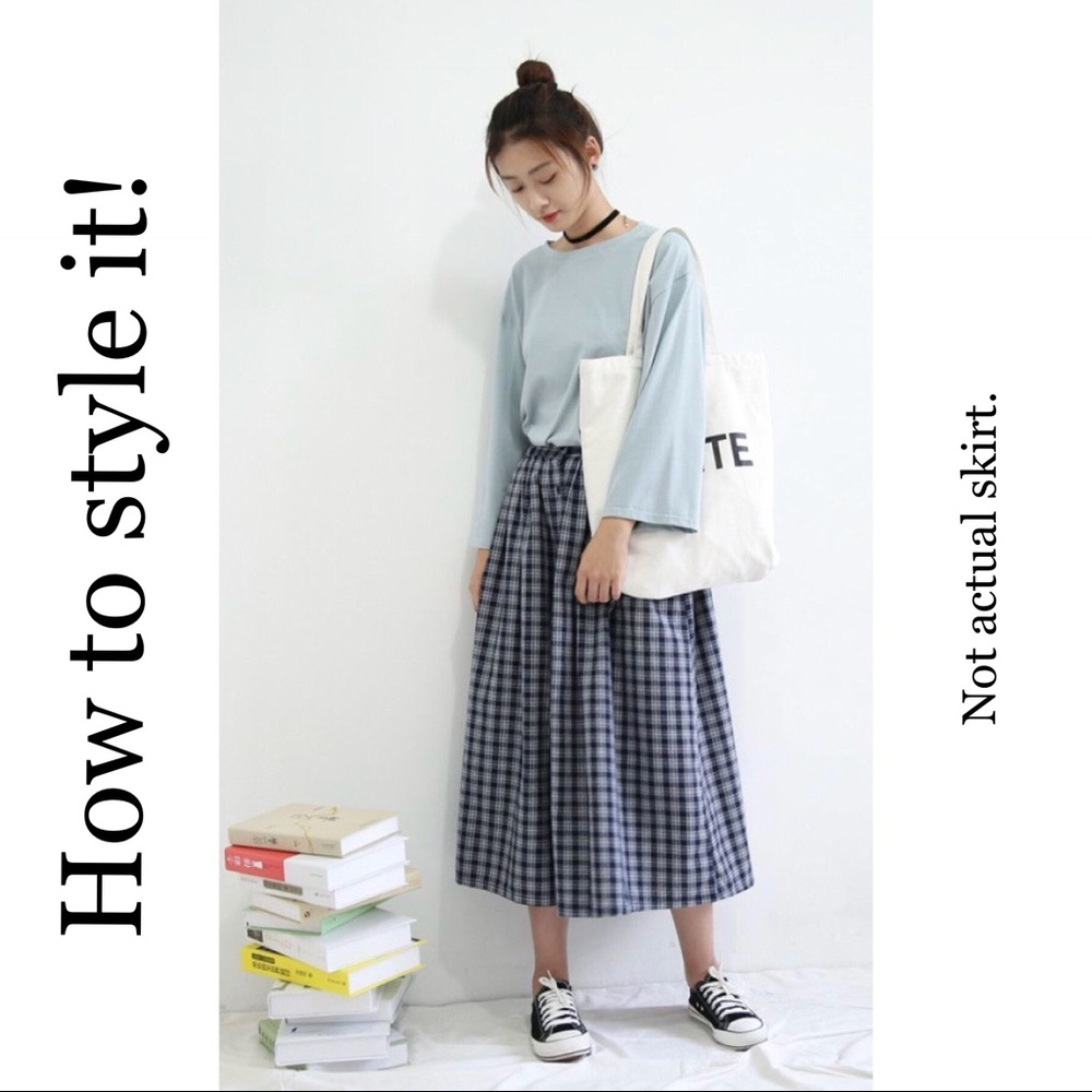 Vintage Talbot's Pleated Plaid Long Skirt